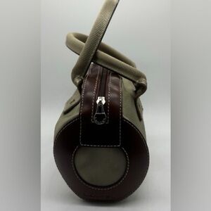 Lancel small satchel bag Taupe and Brown Women's two handle barrel bag